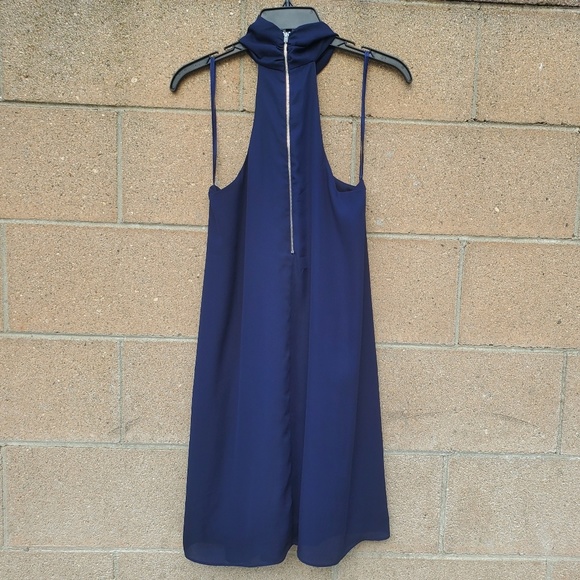 Soprano Blue  Halter Mini dress - Picture 3 of 5
